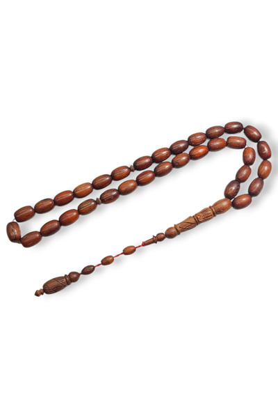 Hanedan Hediyelik Kan Ağacı Tesbih Tane Ölçüsü 8x12 mm