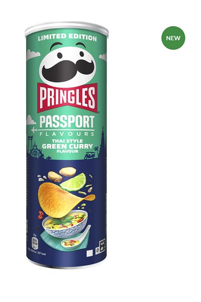 Pringles Thai Style Orange Curry 165g the First and Only in Turkey