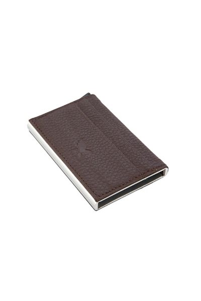 Karalı Deri Калъф за карти Karali от естествена кожа, кафяв K578-2
