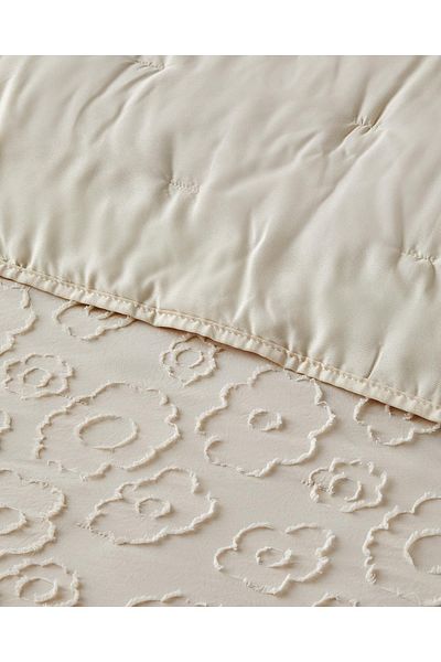 English Home Κίτρινο 200x220 cm Dainty Bloom Cut Κάλυμμα Κρεβατιού Πακέτο Διπλό