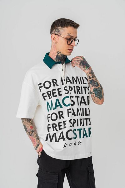 go gang own Οικογενειακό μπλουζάκι με γιακά Polo Oversize