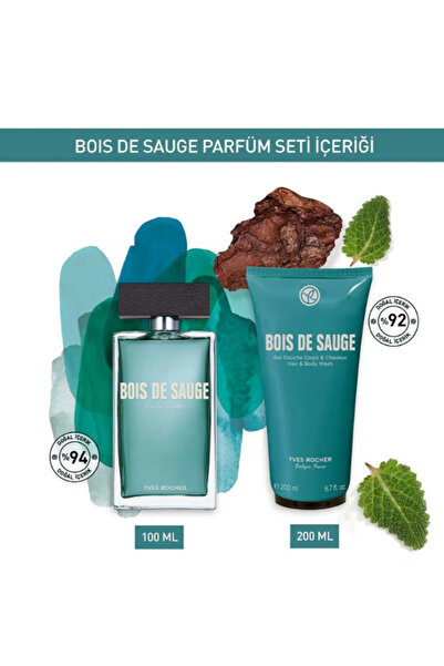 Yves Rocher Bois de Sauge Serisinin Saç & Vücut Şampuanı İle Ferahlatıcı Arom...