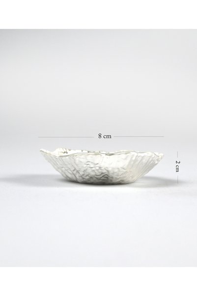 HERITAGE 1 Silver Plated Glass Jam Bowl Sauce Bowl Presentation Bowl 8 Cm