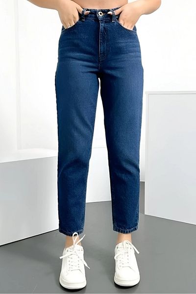 Bestenur Boyfriend Jeans 1445 - Σκούρο Μπλε