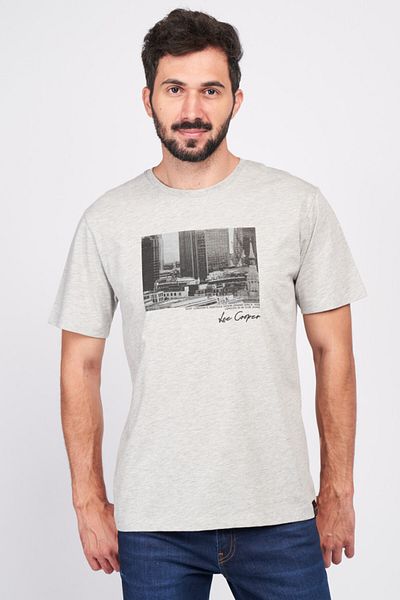 Lee Cooper Tricou barbat cu imprimeu si logo