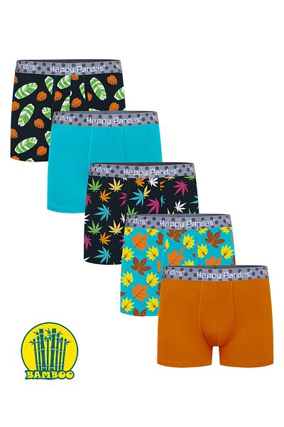 BRAINWEAR Ανδρική ψηφιακή εκτύπωση Lycra Bamboo Happy Pandas