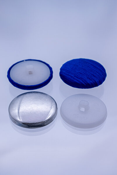 MİKRON Bombe Fabric Covering Button (White/1.000 Pcs / 26.80 mm)