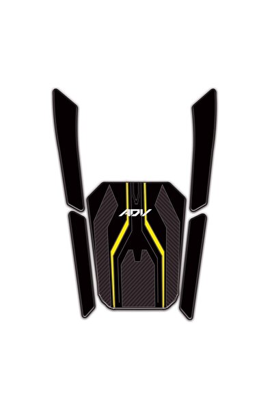 Redline Grafik Honda ADV 350 2023-2025 Uyumlu Sarı Siyah Tank Pad