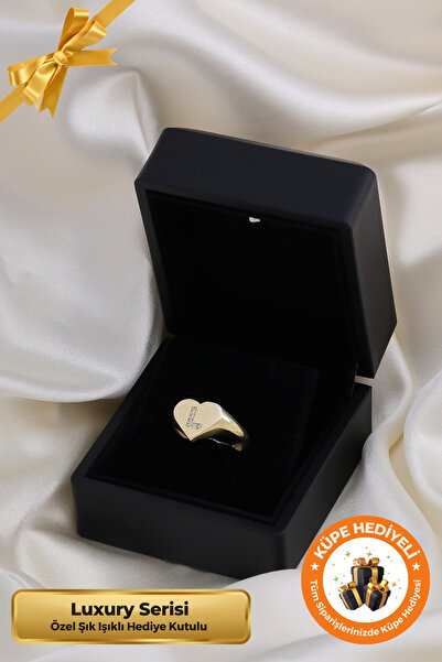 Lucente Jewellery Luxury Serisi Işıklı Hediye Kutulu L Harf 925 Ayar Gümüş Al...