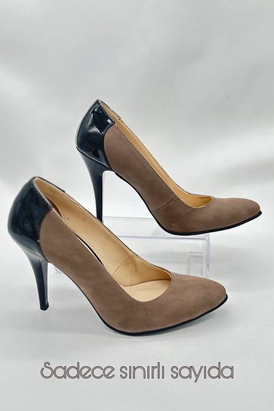 SWORD Women's Stiletto - Black Heeled Stiletto with Back Black Detail - Summer Stiletto