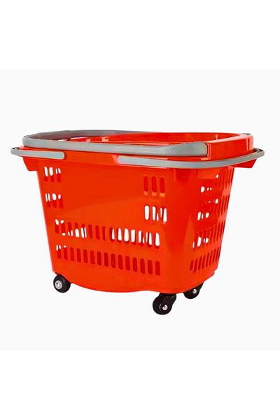 Nazarone Plastic Wheeled Shopping Cart 35Lt.