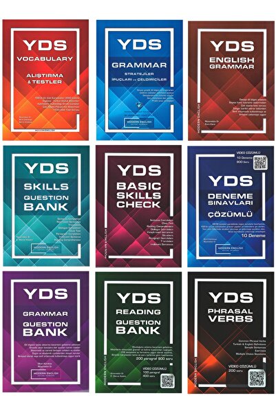 Modern English YDS Full Paket Konu Soru Deneme Kelime ( 9 Kitap )
