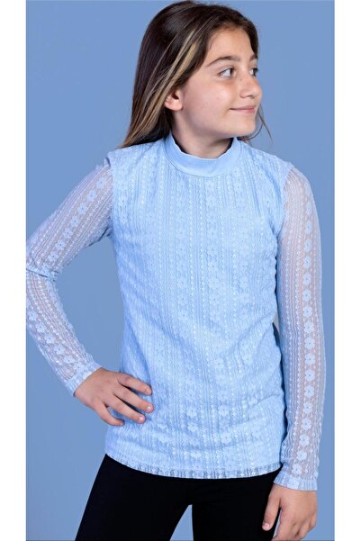 Toontoy Girl's Lace Front School T-Shirt 16676