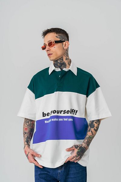 go gang own Тениска с поло яка Be Yourself