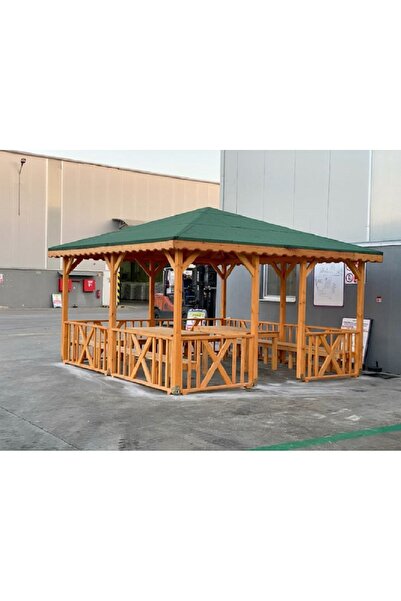 worldofwood Ahşap Masalı Kamelya, Çardak, Piknik Masası