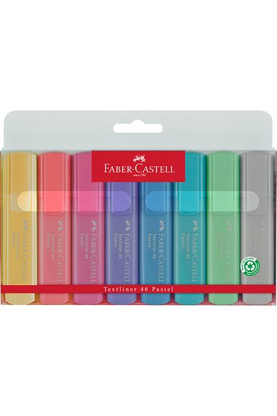 Faber Castell Highlighter Set 8 Pastel 1546 Faber-Castell