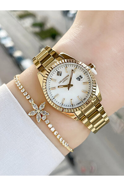 Lee Cooper Çelik Su Geçirmez Orijinal Kadın Kol Saati Ve Bileklik