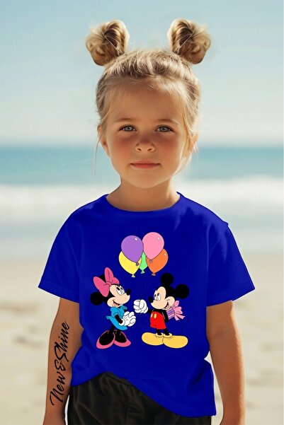 New Shine Majica za decu sa nadimkom Minnie i Mickey Mouse, velika veličina
