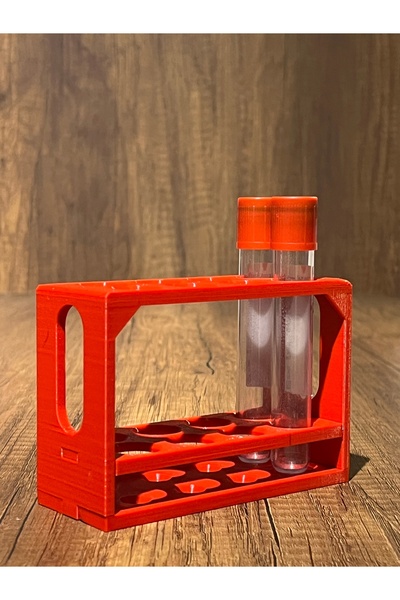 Alp in Alpes 8'li Kan Alma Tüp Standı Tüp Sporu (16 * 100MM IÇİN UYUMLU- Kırmızı)