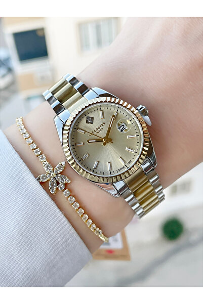 Lee Cooper Çelik Su Geçirmez Orijinal Kadın Kol Saati Ve Bileklik