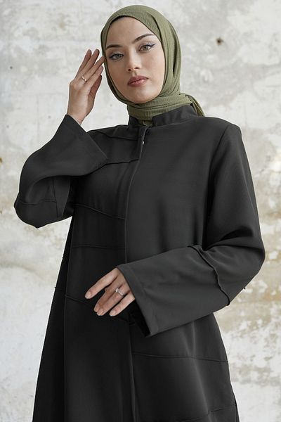 InStyle Ivory Piping Pattern Anthracite Ferace