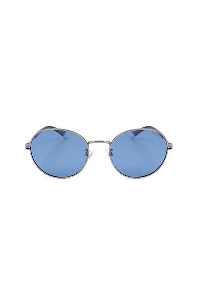 Polaroid ochelari de soare PLD 2093/G/S-6LB-54 unisex, rotunzi cu lentile polarizate albastre