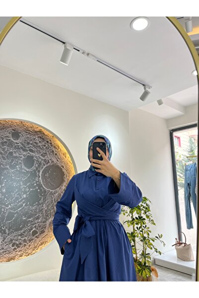 ELF Belden Bağlamalı Elbise