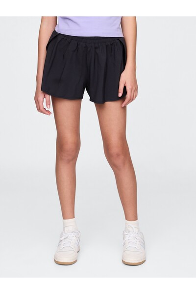 GAP Kız Çocuk Siyah Spor Şort