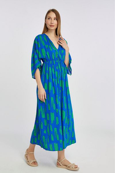 minikiss Rochie de damă din viscoză imprimată