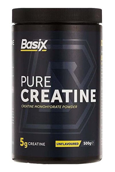 Basix مسحوق الكرياتين أحادي الهيدرات النقي، بدون نكهة، 500 غرام