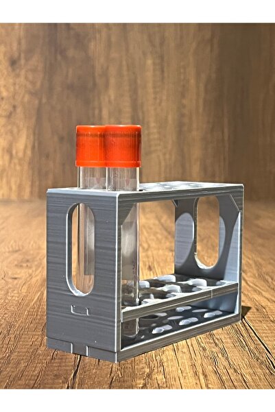 Alp in Alpes 8'li Kan Alma Tüp Standı Tüp Sporu (16 * 100MM IÇİN UYUMLU- Gri)