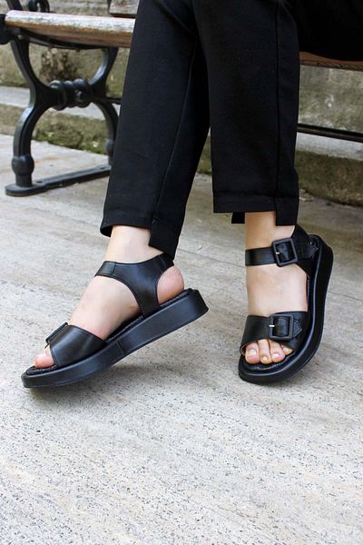 FAST STEP Sandale clasice pentru femei din piele naturală 710za150
