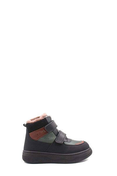 FAST STEP Unisex Children's Classic Boots - Genuine Leather and Fur Detailed 157KXA2710