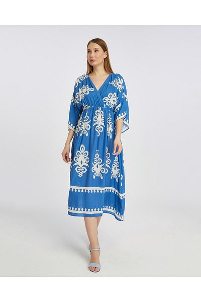 minikiss Rochie de damă din viscoză imprimată