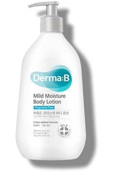 Derma B ديرما:بي، لوشن مرطب للجسم، خالي من العطور، 400 مل (13.5 أونصة سائلة)