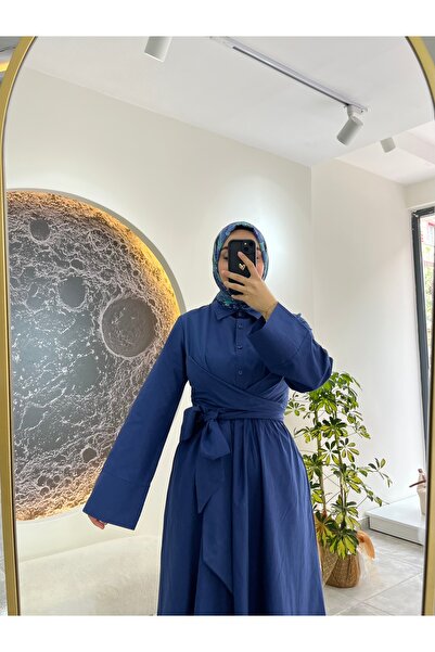 ELF Belden Bağlamalı Elbise