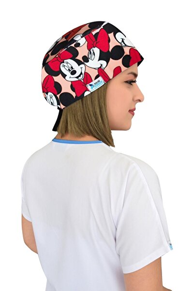 Nur Ortopedi Mickey Mouse Temalı Unisex Doktor Hemşire Hastane Aşçı Cerrahi Bonesi