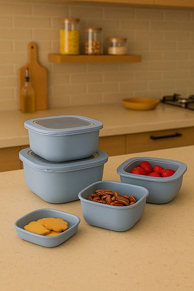 welcomein 3 Color Lockable Lid Storage Door Diffused Compatible with Microwave and Refrigerator