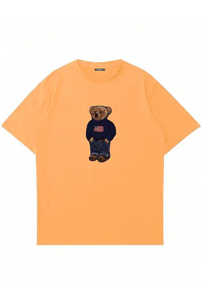 Mad&Calf Μπλουζάκι Unisex Teddy Man με στάμπα με λαιμόκοψη