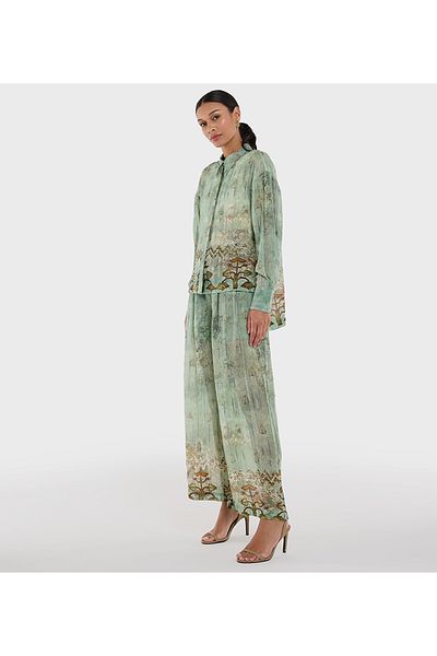 BCBG Women's Placement Print Trousers