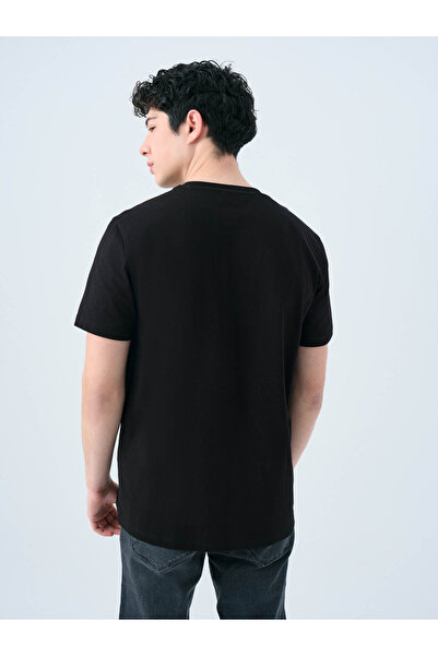 Loft Ανδρικό μπλουζάκι Regular Fit Μαύρο LF2039570