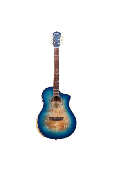 Washburn Bta-blubce Bella Tono Vite Alure Burl Elektro Akustik Gitar