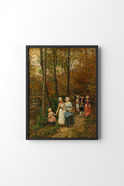 epiqart Öğleden Sonra Yürüyüşü - Siyah Çerçeve