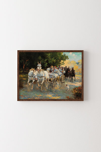 epiqart Peasant Wedding - Wooden Patterned Frame