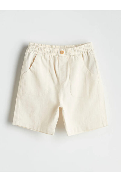 LC Waikiki Lcw kids beige linen blend boy's shirt and shorts