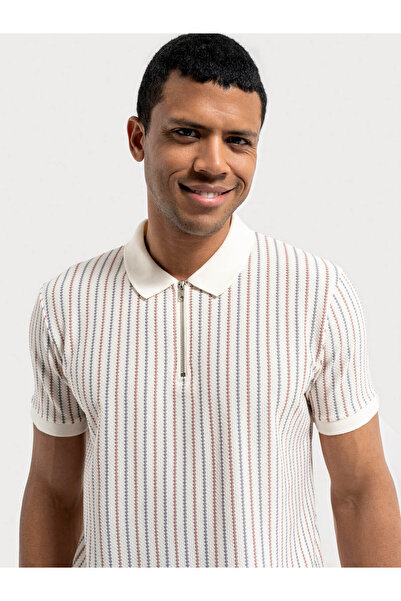 Loft Ροζ ανδρικό μπλουζάκι πόλο με γιακά LF2036023