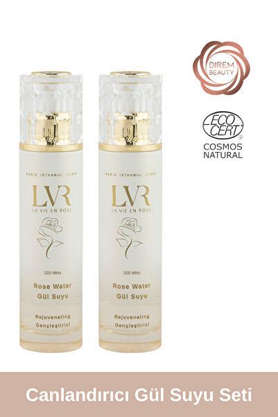 Direm Beauty %100 Organik & Saf Nemlendirici, Canlandırıcı 2'li Gül Suyu Bakı...