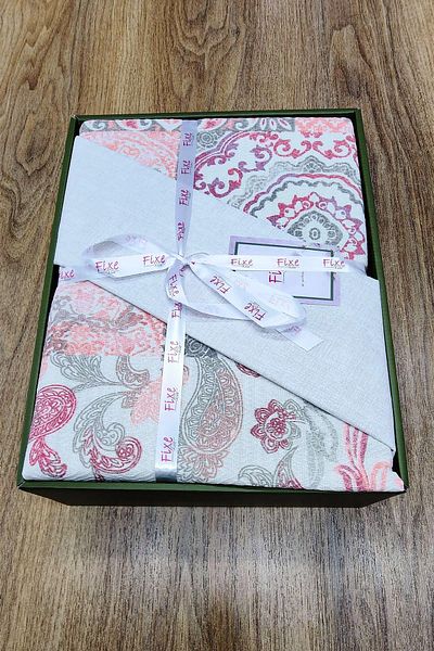 lissehome Saldo Beige Single Pique Set 100% Cotton with Elastic Sheets