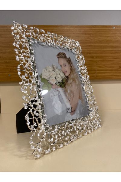PLUS HOME Silver Large Size Rengak 15X20 cm Picture Frame