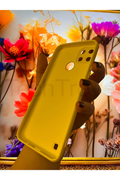 TechTrove Realme C25y ve Realme C21y Kılıf İçi Kadife Lansman Silikon Kapak